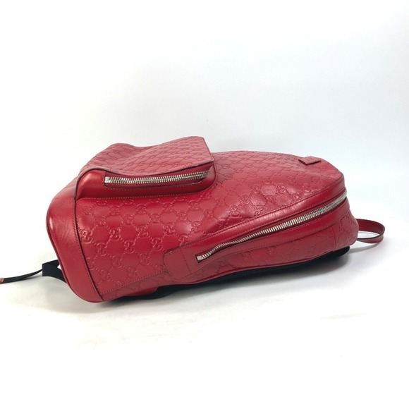 GUCCI Red Leather Backpack main image 14